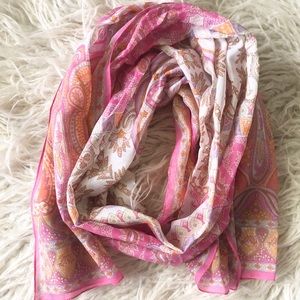 Sheer Paisley Scarf